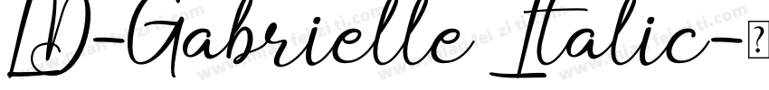 LD-Gabrielle Italic字体转换
